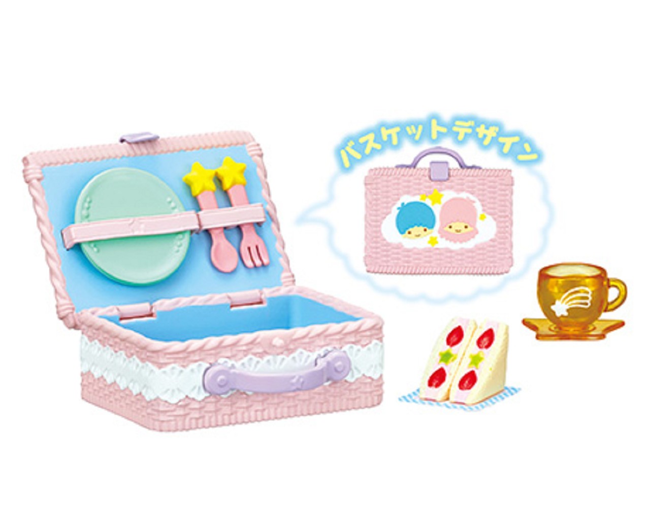 Re-ment Miniatures Sanrio Little Twin Stars Yumekawa Picnic - No.1