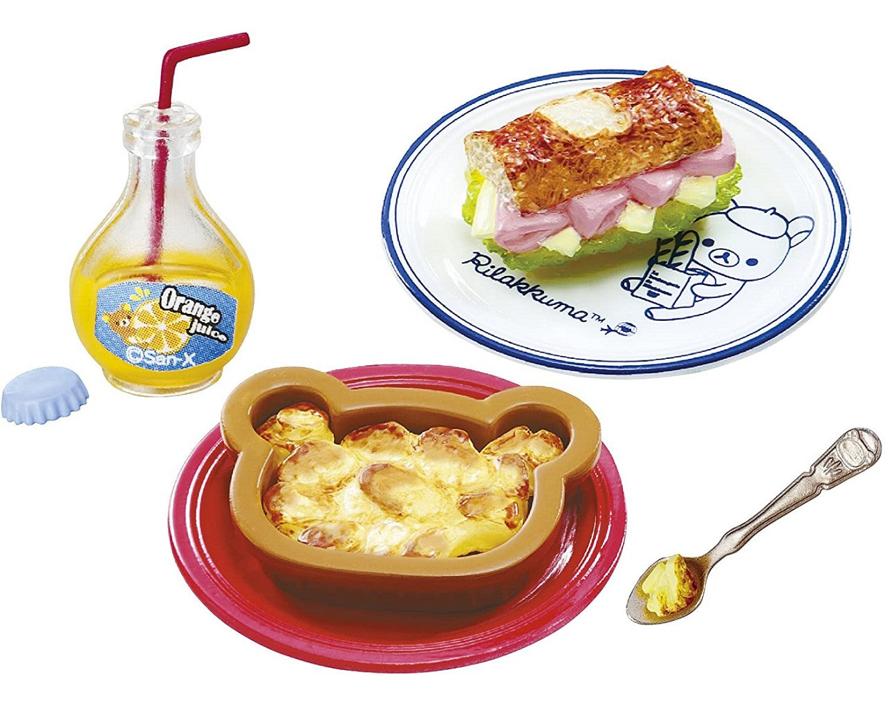 Re-ment  Miniature Rilakkuma Bonjour Bistro Full Set - No.1 - No. 8