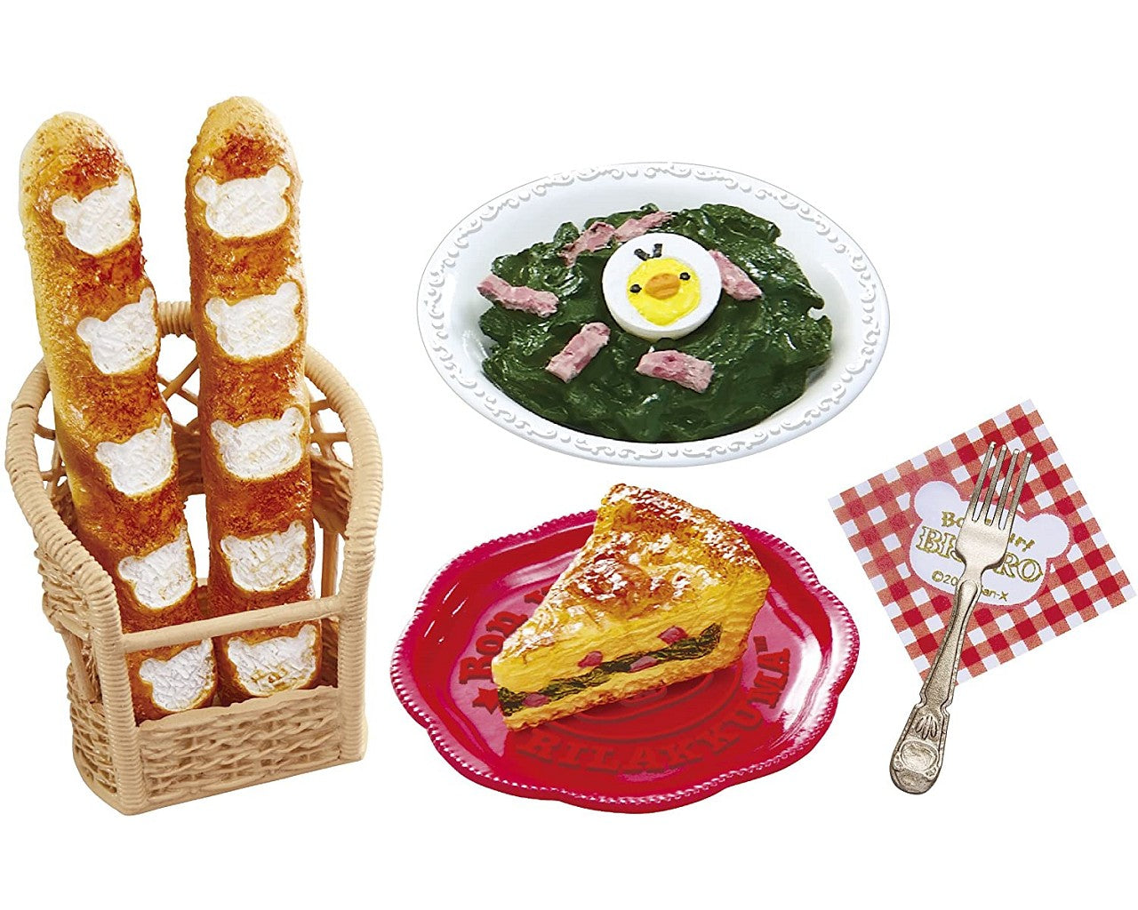 Re-ment  Miniature Rilakkuma Bonjour Bistro Full Set - No.1 - No. 8