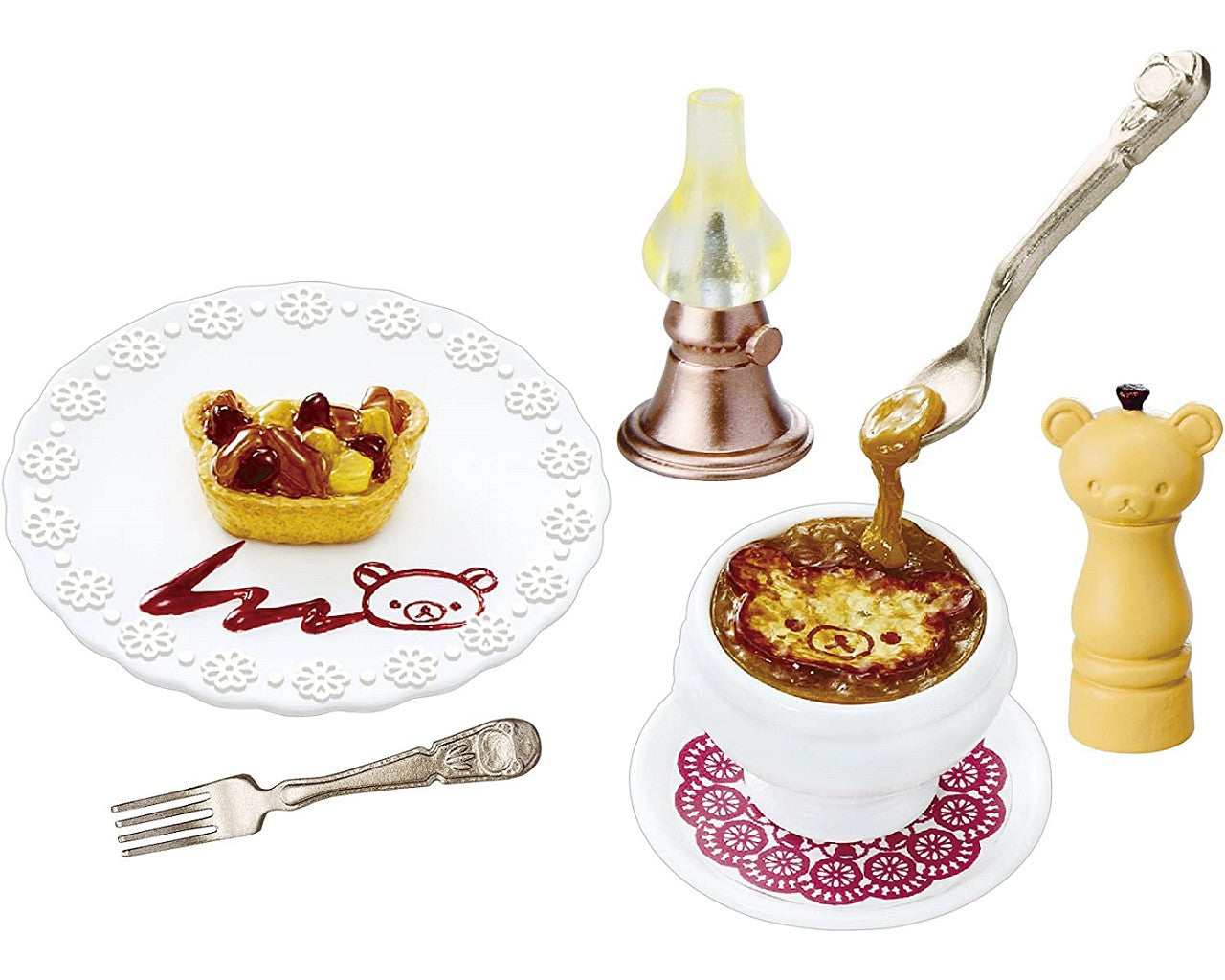 Re-ment  Miniature Rilakkuma Bonjour Bistro Full Set - No.1 - No. 8