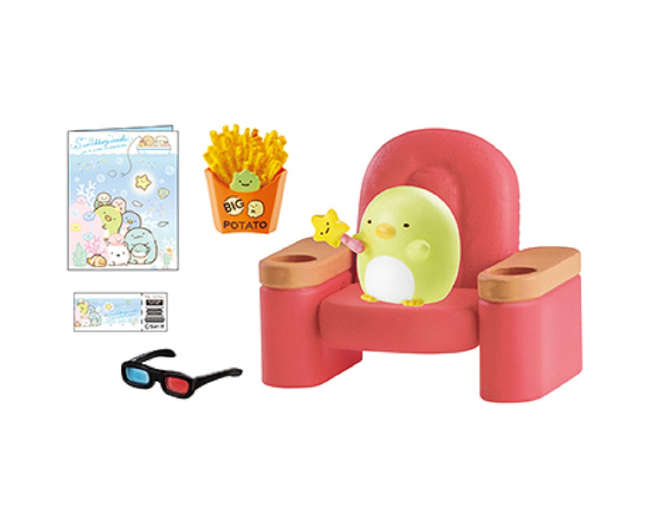 Re-ment Miniatures Sumikko Gurashi Cinema  -  No.1 to No.5 Set