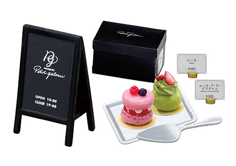 Re-ment Miniature Patisserie Petit Gateau Cake Shop outdoor menu stand -  No. 2