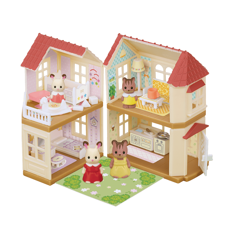 Kabaya Sylvanian Families mini series Big house with lights Full Set